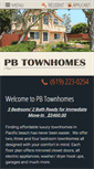 Mobile Screenshot of pacificbeachtownhomes.com